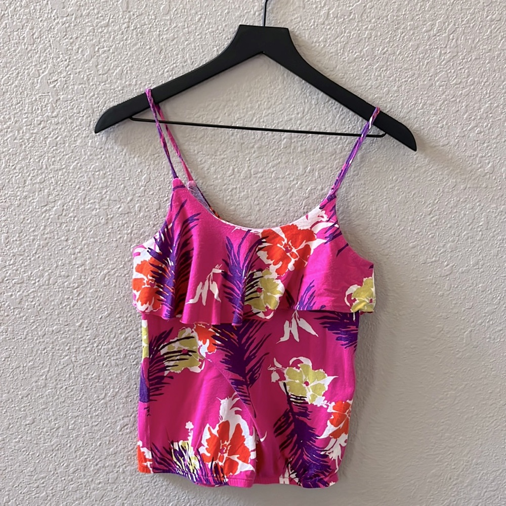 Floral crop tank - women’s XS